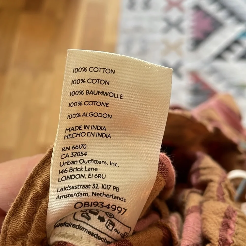 Free People Pink and Tan Hudson Canyon Pants - Size L - Picture 3 of 7